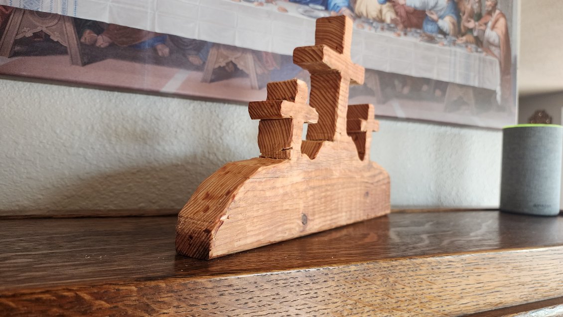 Hand Carved Crosses on Golgatha